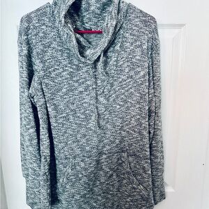 Prana Heathered Gray Women's Cowl Neck Sweater